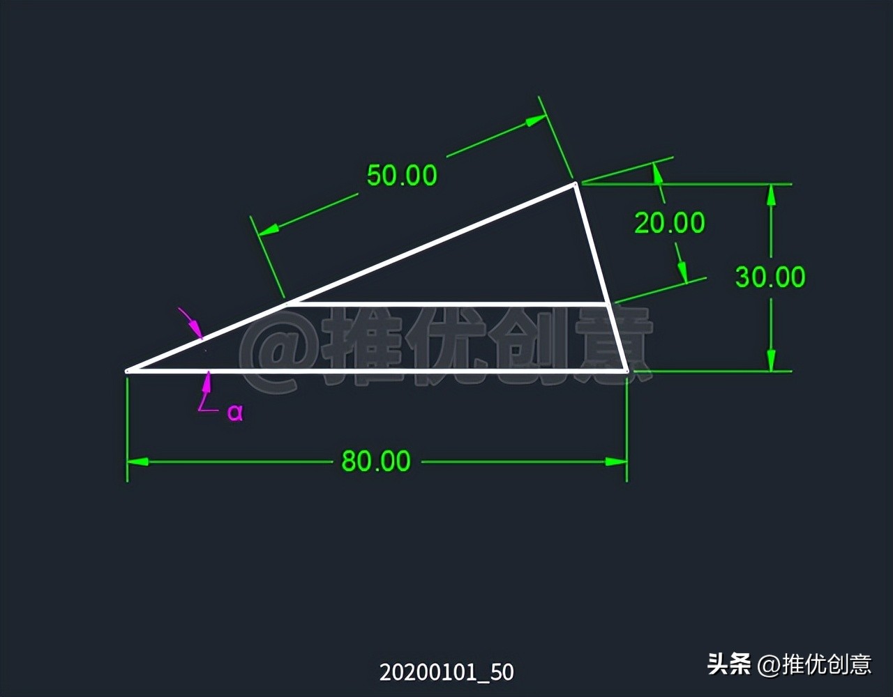阿氏圆绘图实例教程（二）阿波罗尼斯圆autocadcad教学CAD练习题