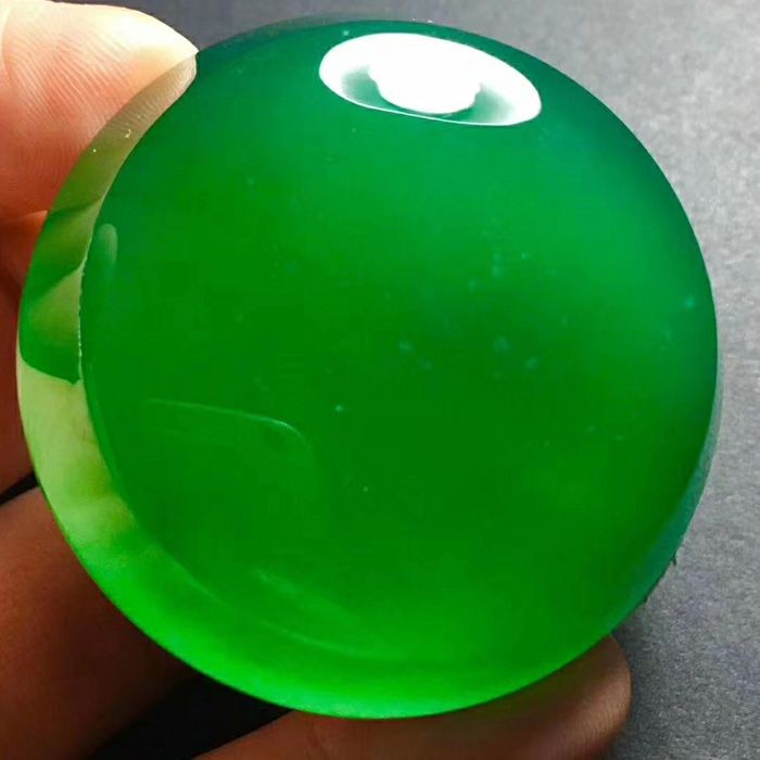 收藏级帕敢翡翠冰糯种,缅甸翡翠冰底飘绿