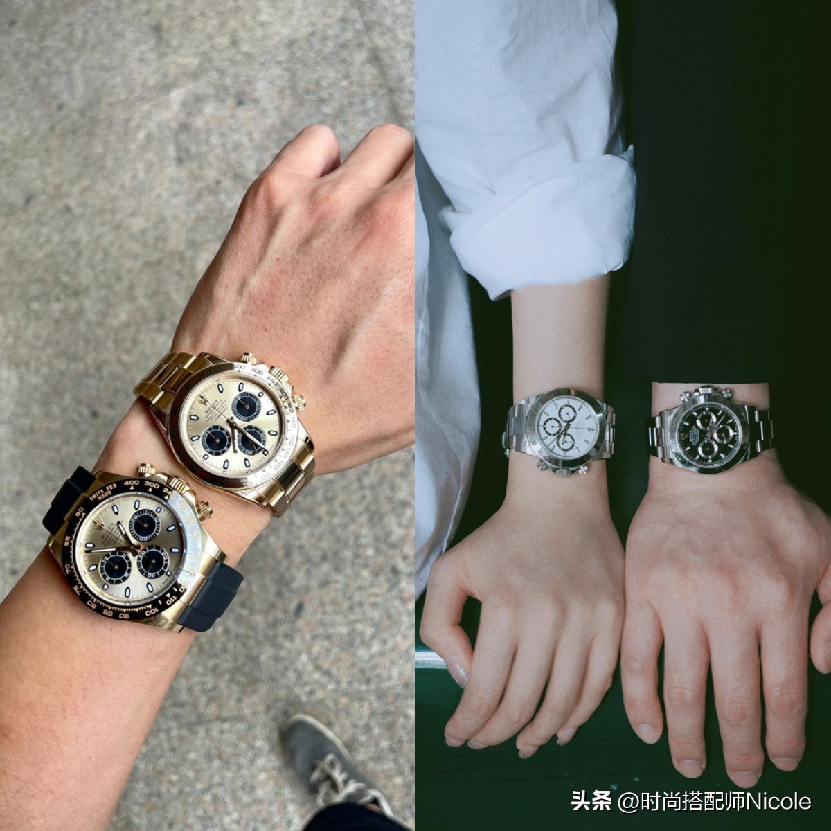 手表到底应该戴在哪只手,手表戴大表盘好看还是小表盘好看