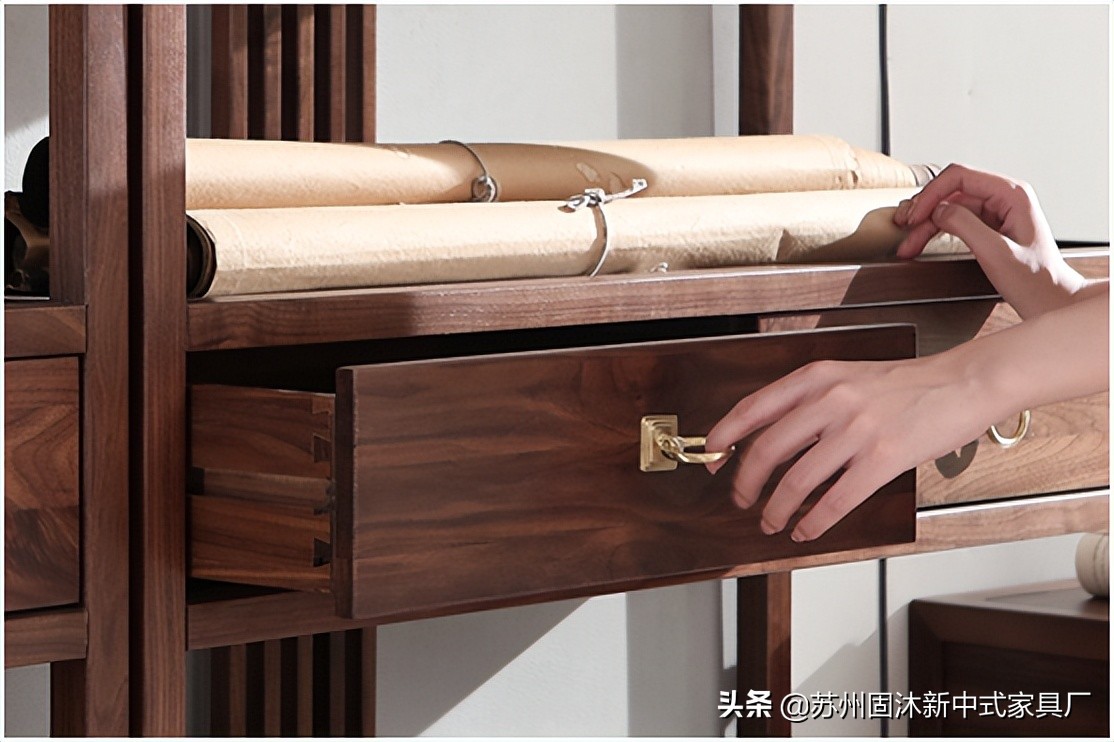 全屋实木家具新中式,新中式含蓄秀美韵味十足