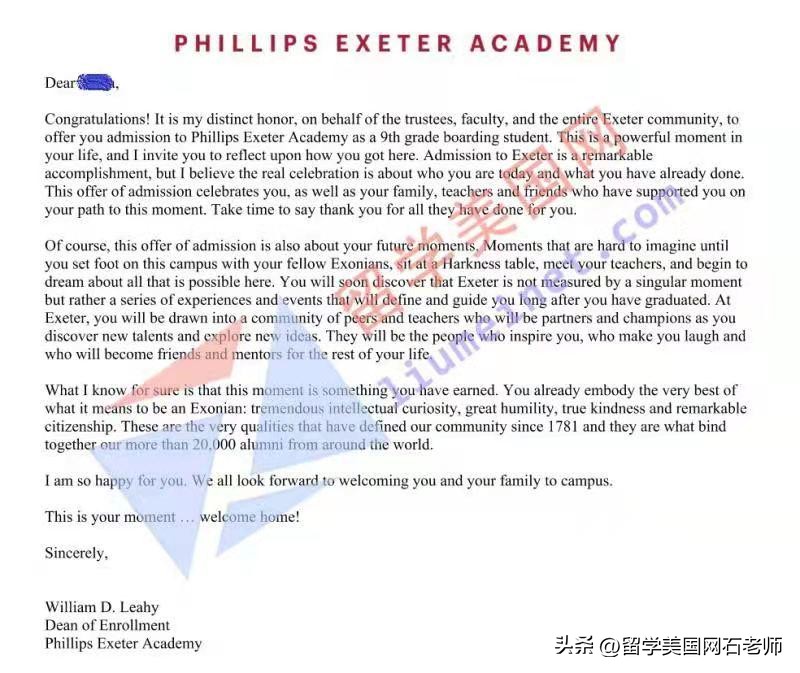 美高家长分享：顶尖美高PhillipsExeterAcademy的学习和生活