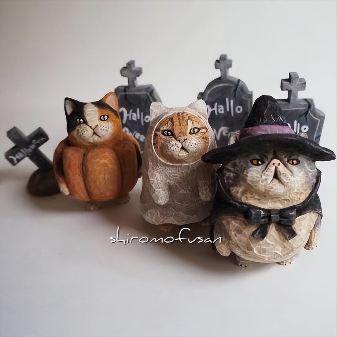 日本艺术家木雕猫,日本木雕猫艺术家