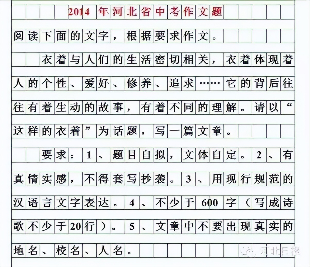河北2022中考语文作文怎么写,河北2022年中考作文题目是什么