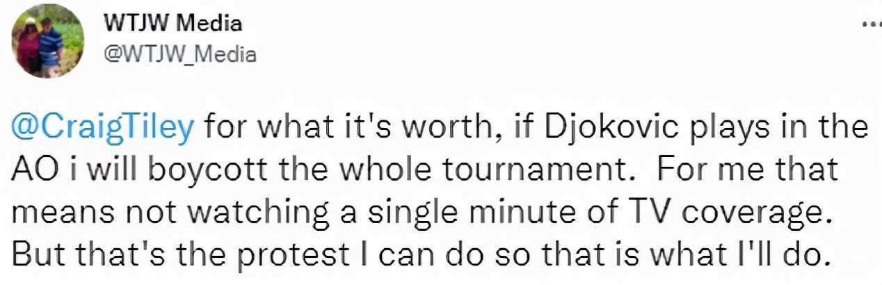 网球名将拒绝接种疫苗，妻子网上还发布假消息，网友：就这水平？