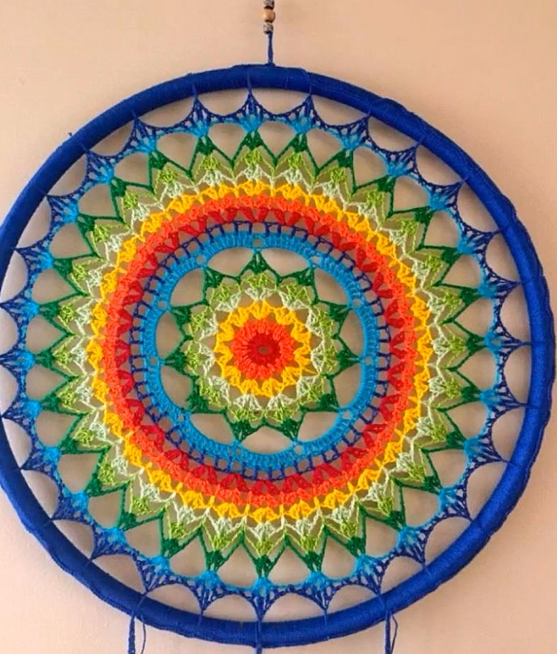 钩针编织各种墙挂花篮,钩针花环墙挂玫瑰花教程