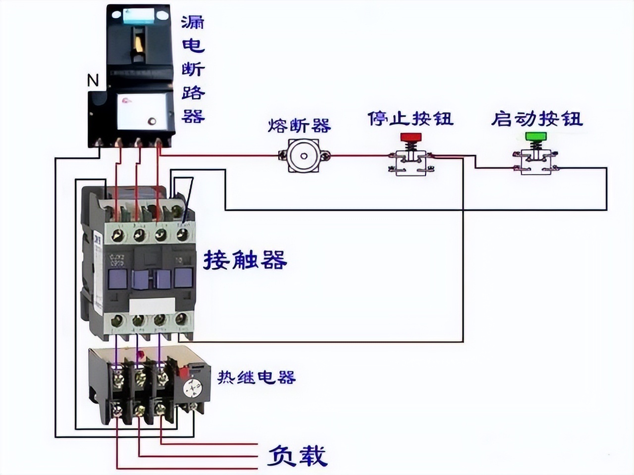 电气设计回路接线图,电气双控开关接线图