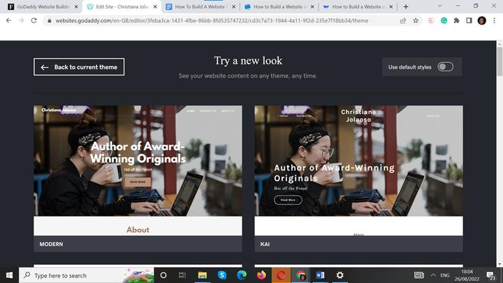 教你使用GoDaddy创建网站（保姆级教程）