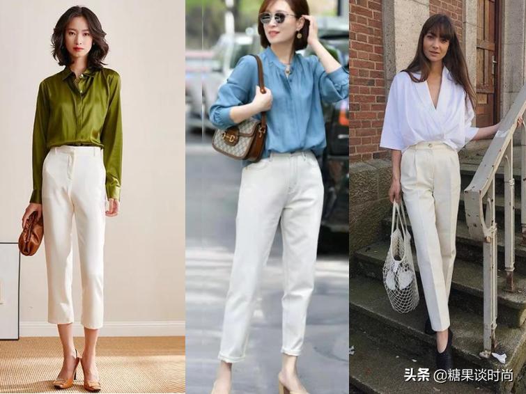 50+女人得有一条“白裤子”，杨珏莹告诉你时髦不分年龄