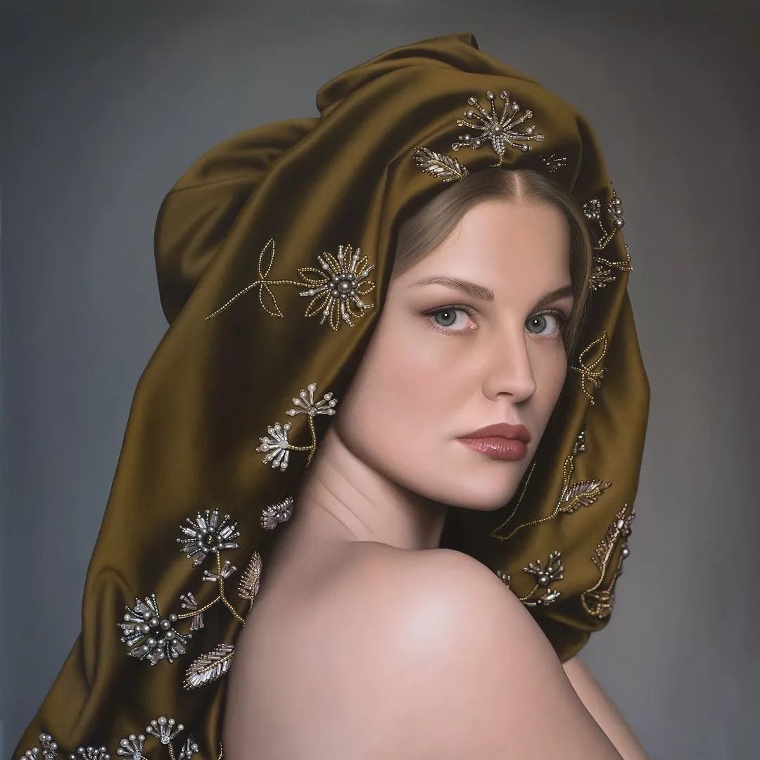 冷军最出名的5张女性肖像画,冷军画少女图