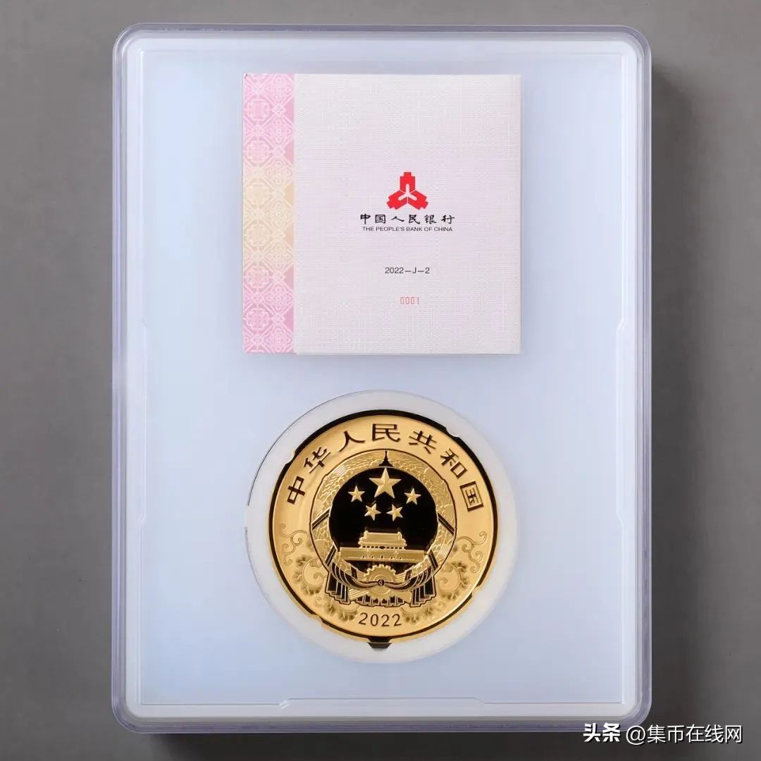 10000元的纯金纪念币,纪念币含纯金100克