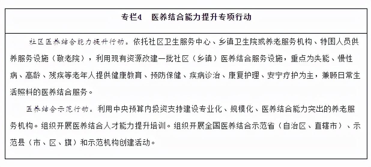 老龄事业十四五规划,十四五规划关于养老服务的内容