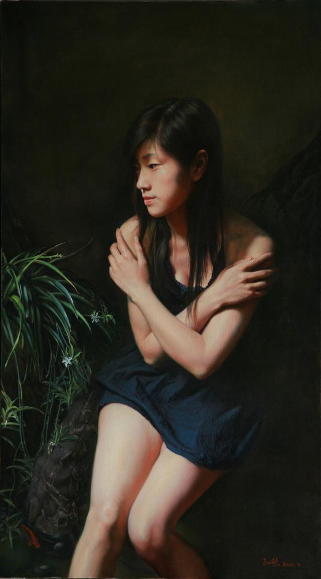 孔慧油画价格,孔慧人物油画作品