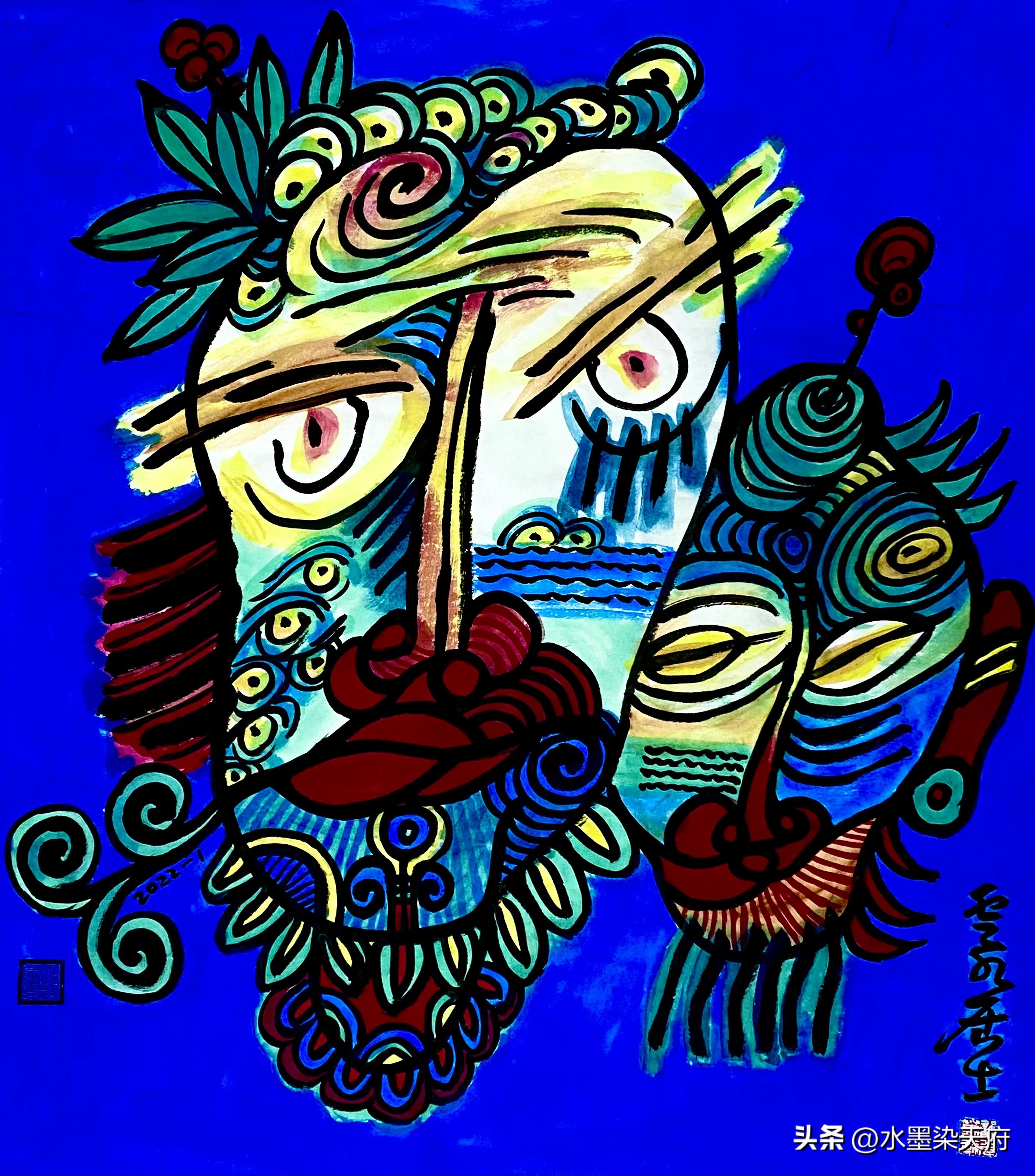 公言（龚光万）脸谱画作品选