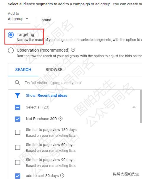 谷歌的广告推广技巧是什么,谷歌展示广告支持两种再营销方式