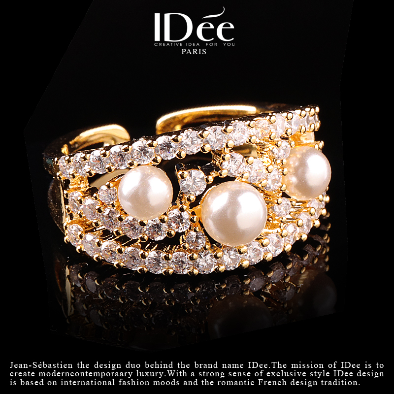 轻奢小众高级感饰品戒指,时尚轻奢格子戒指