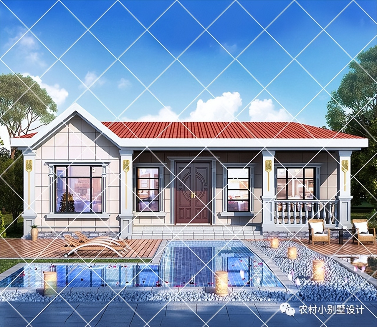 一层半层小别墅新款农村自建房,农村自建房一层别墅设计最新款