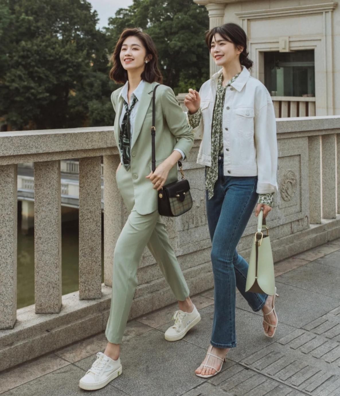 春季高帮小白鞋的穿搭,春天好看的小白鞋