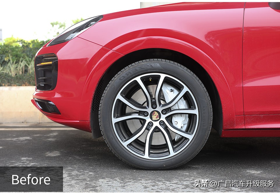 保时捷卡宴2023胭脂红颜色,保时捷卡宴老款升级黑红