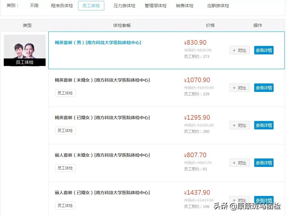 深圳市南山区爱康国宾体检中心,深圳三甲医院体检项目
