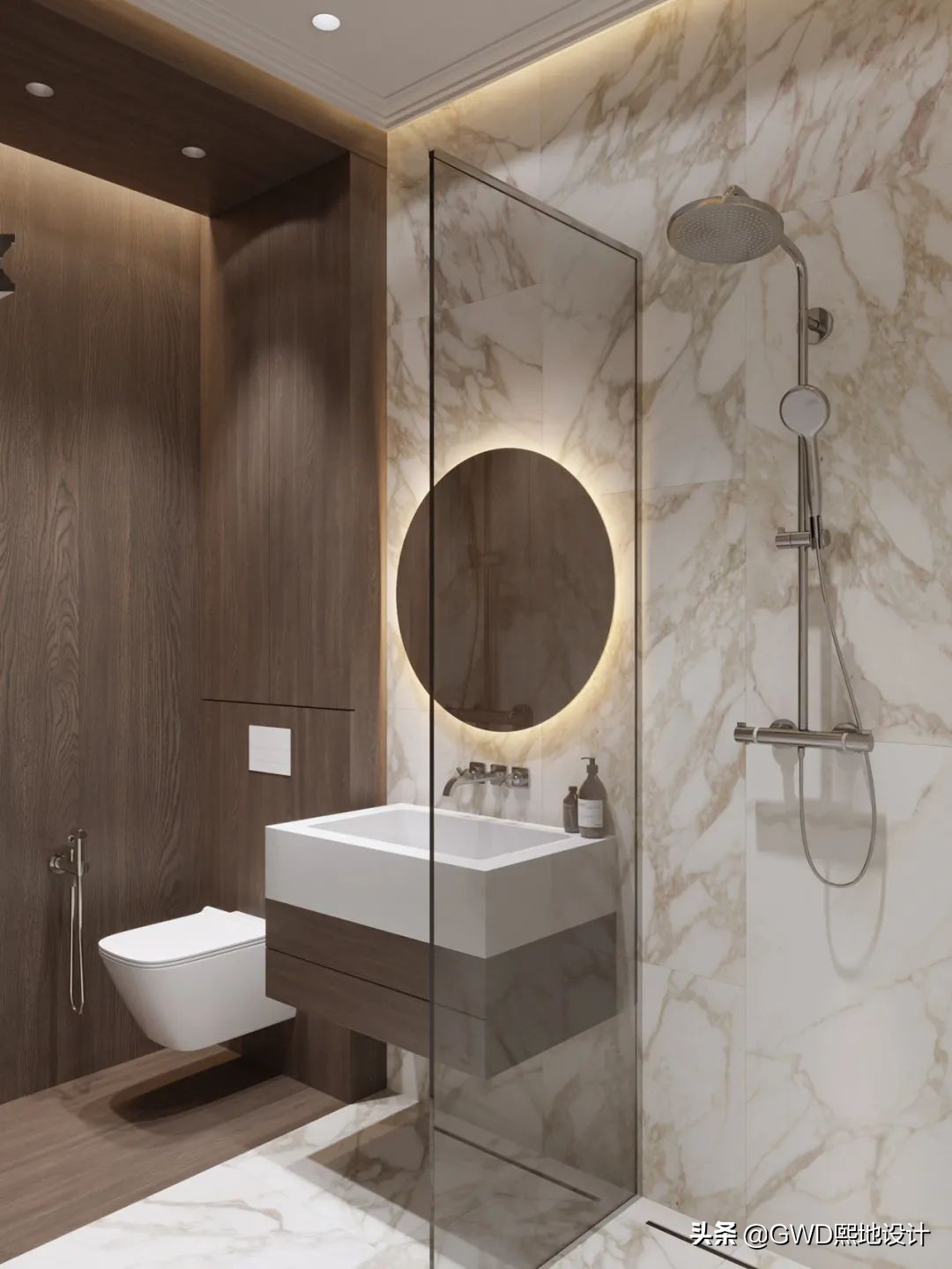 最美卫生间装修效果图,2021最火卫生间设计效果图