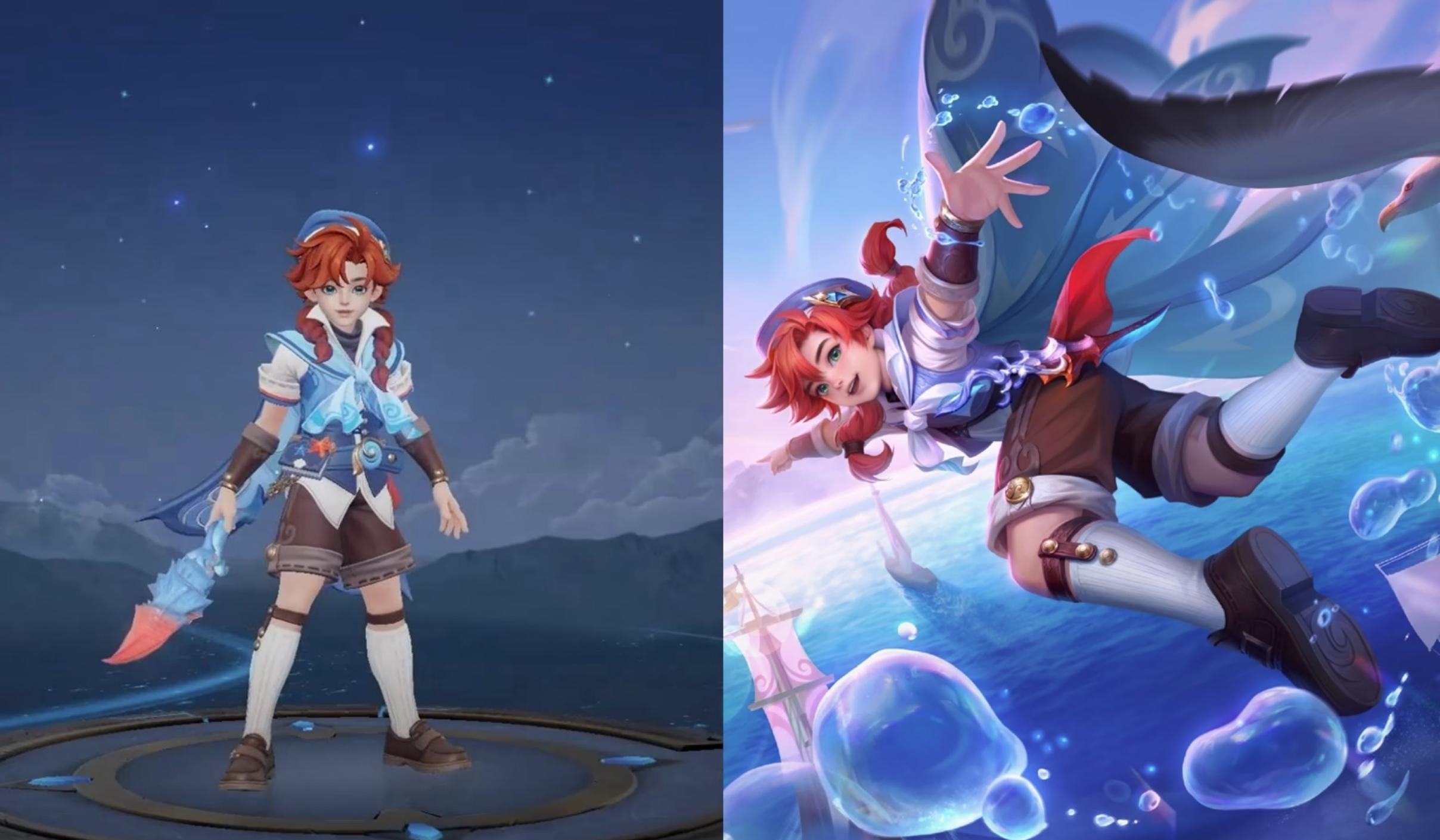 吕布fmvp皮肤对比海神,s30赛季吕布改动