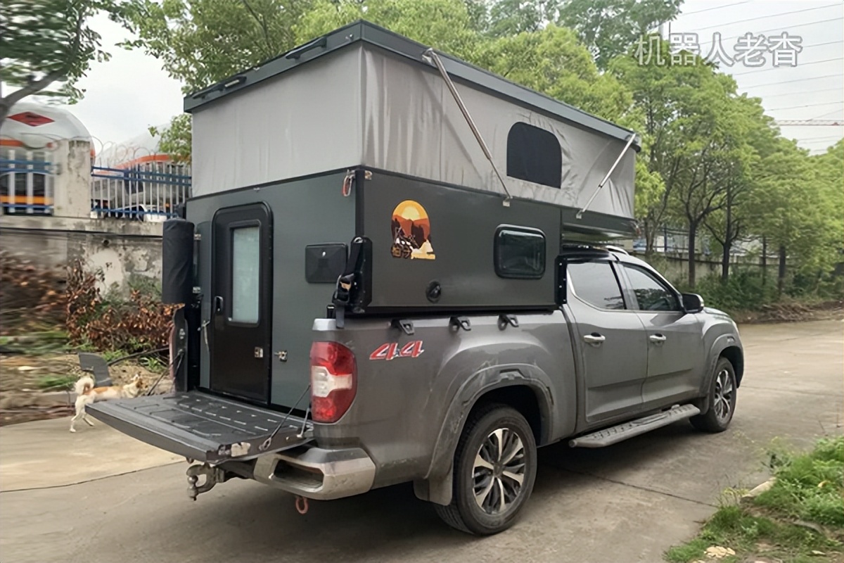 价格最低的升降顶柴油版皮卡房车,封闭式皮卡改装房车