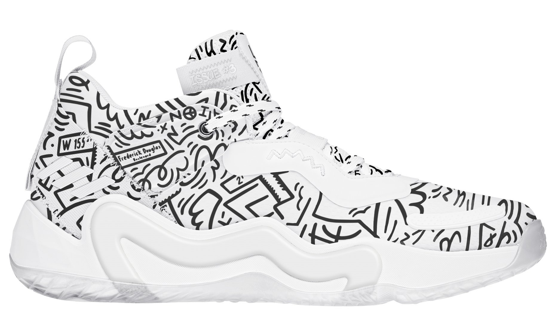 阿迪达斯米切尔3代篮球鞋黑紫,阿迪达斯为米切尔设计的球鞋