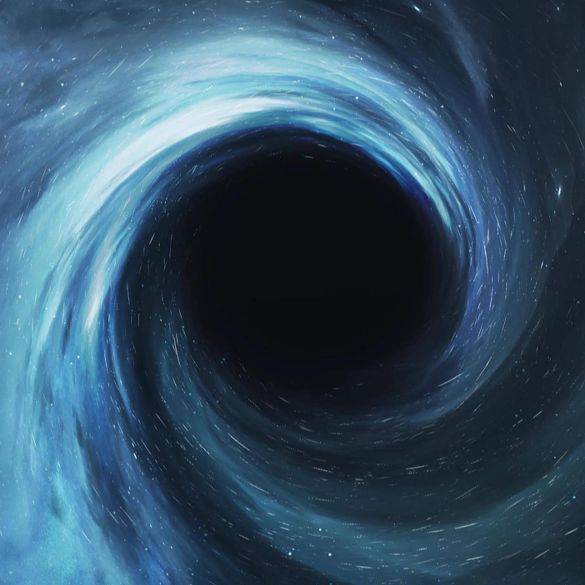 黑洞的背后图片,黑洞边缘的光