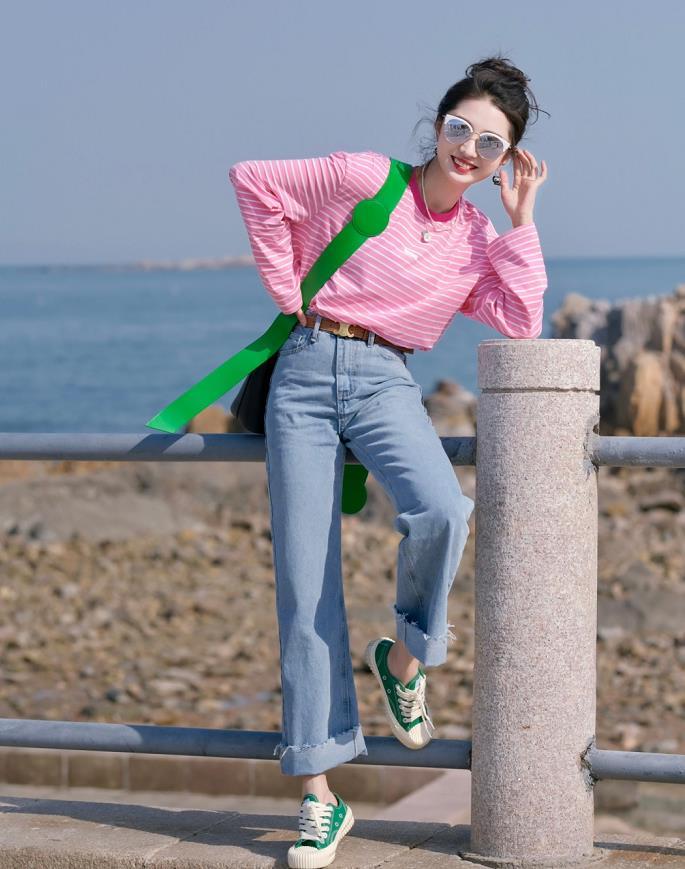 粉蓝渐变染,粉蓝渐变高透