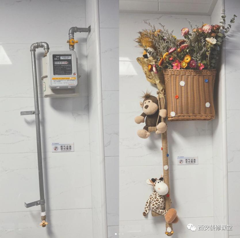 厨房燃气管遮丑隐蔽方法,厨房燃气管和表怎么遮丑