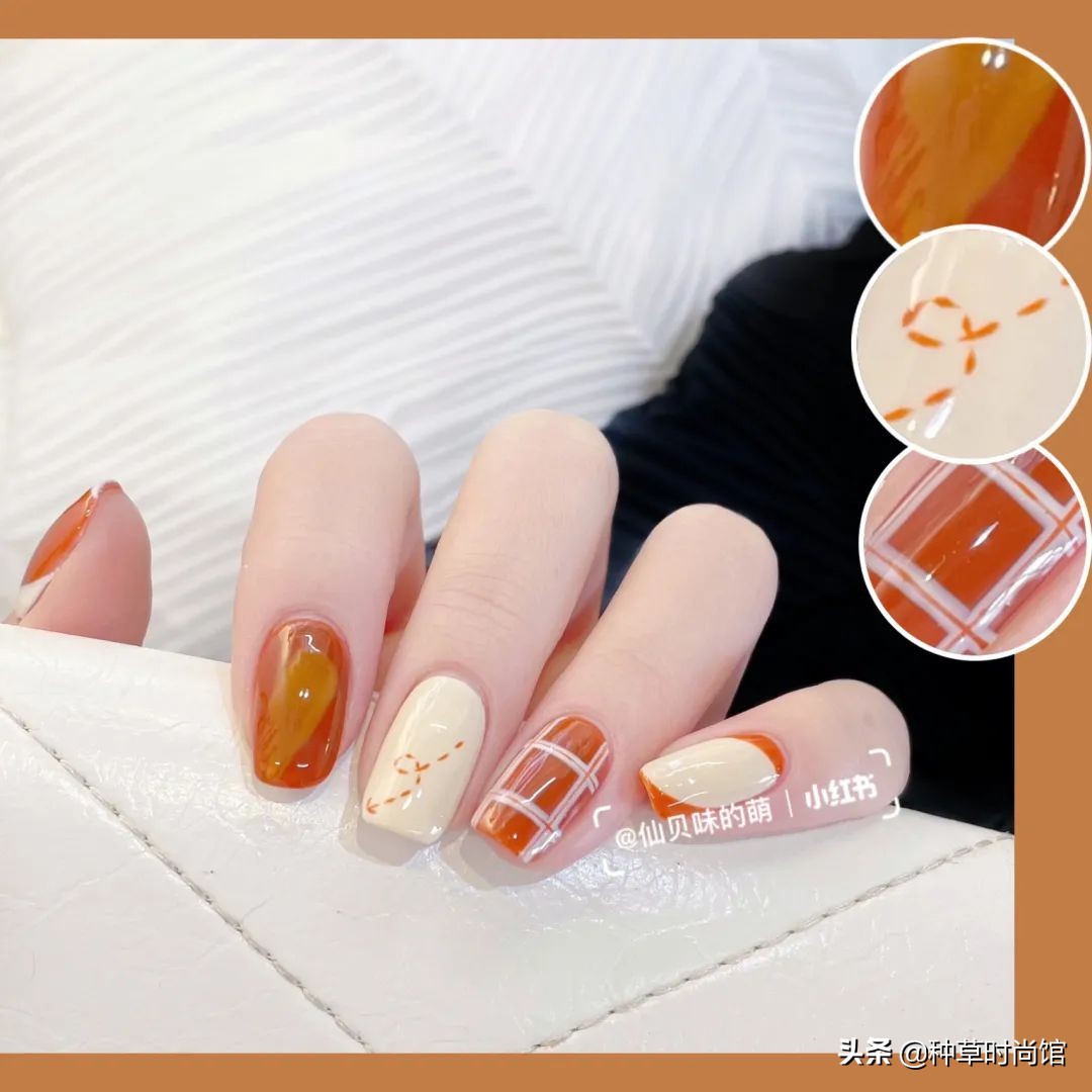 秋冬超显白高级感美甲,春日美甲图片最新款百搭