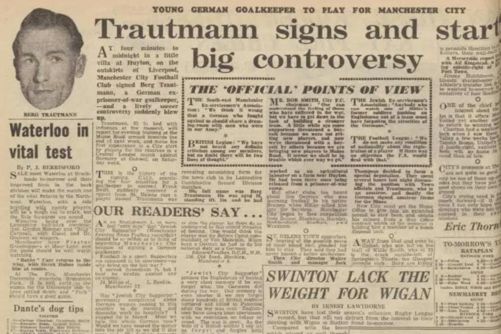 从德军战俘到曼联传奇,从死刑犯到传奇人物