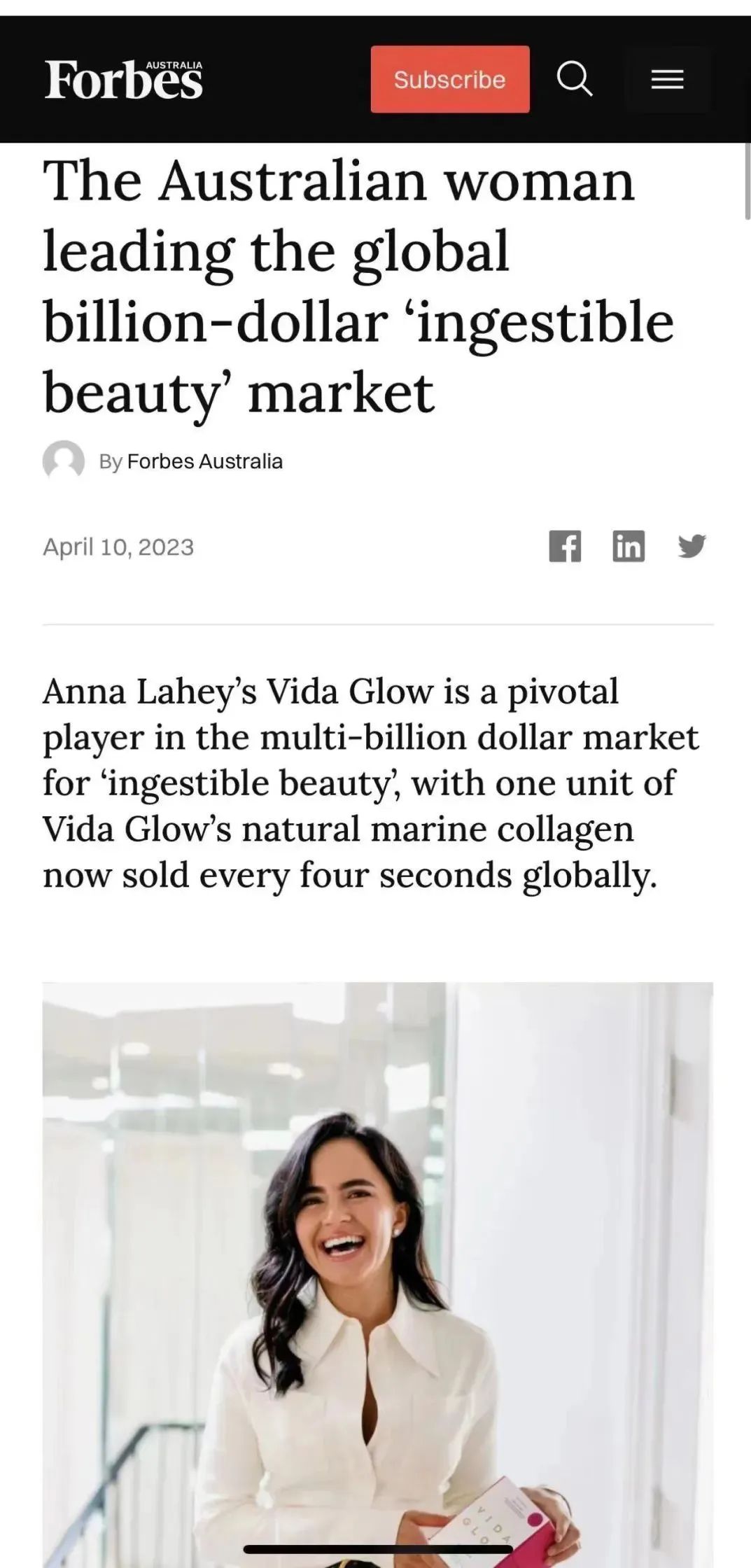 特别策划|对话全球口服胶原蛋白头部玩家——VidaGlow