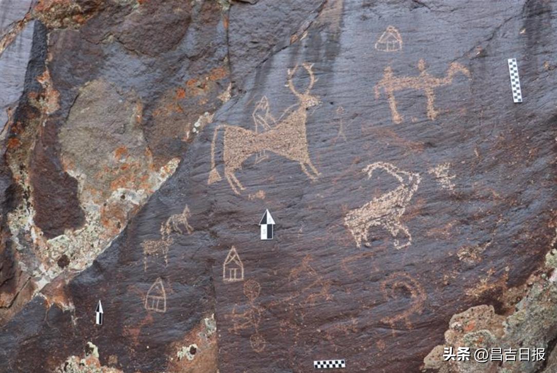 博格达峰儿童画,阜康博格达岩画