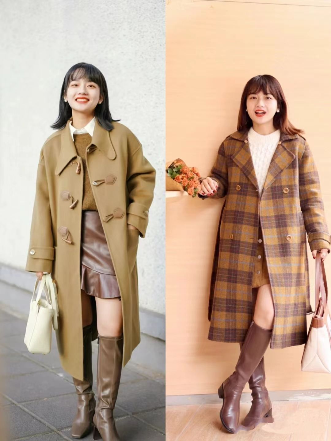 小个子穿廓形大衣怎么搭配,小个子穿大衣什么颜色显气质