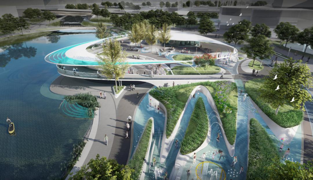 施工设计图、开放时间定了！南海中心两大公园最新进展→