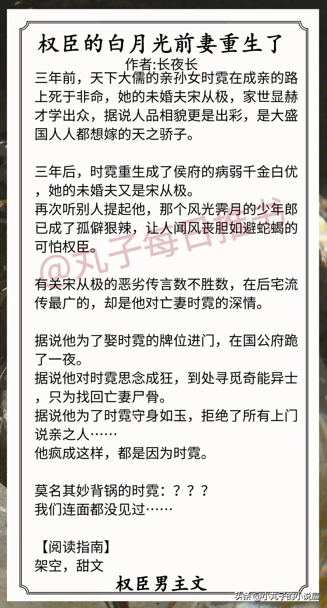 权臣男主文推荐,小说推荐权臣男主