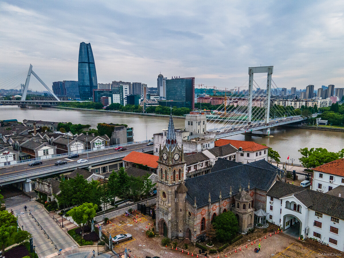 宁波老外滩看夜景,美丽的宁波老外滩