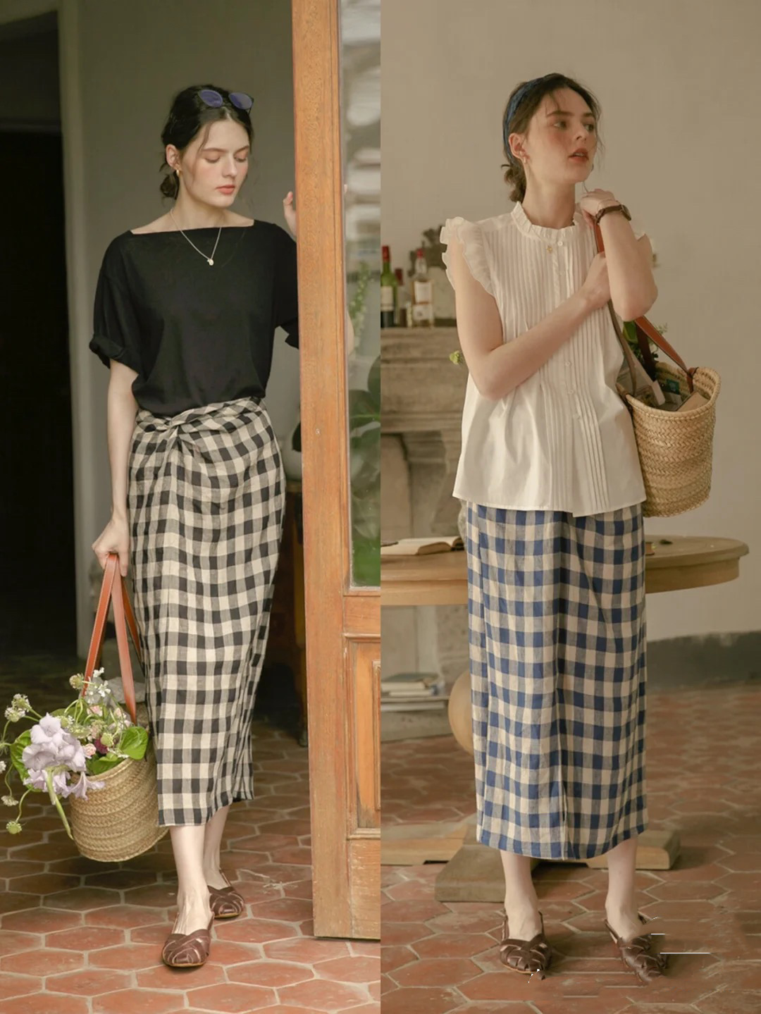 早秋就该这么穿,文艺风清新风棉麻服饰搭配女装