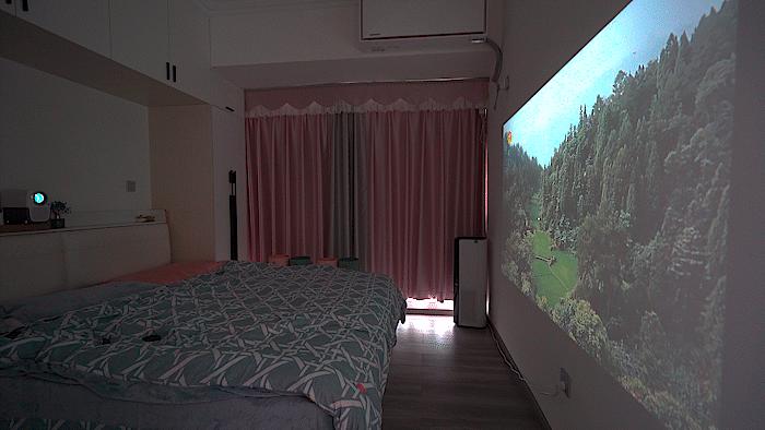 泰捷weboxt1投影200寸效果,泰捷weboxt1s投影仪