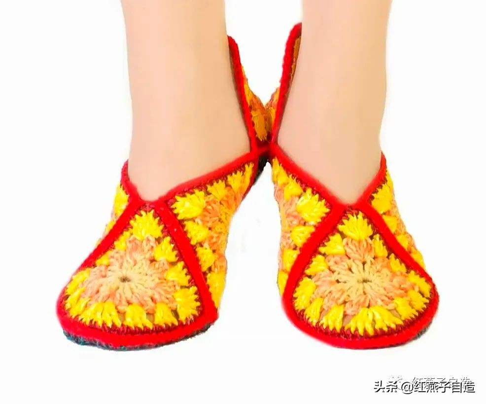 编夏天凉鞋,夏天冰丝线凉鞋镂空钩编教程