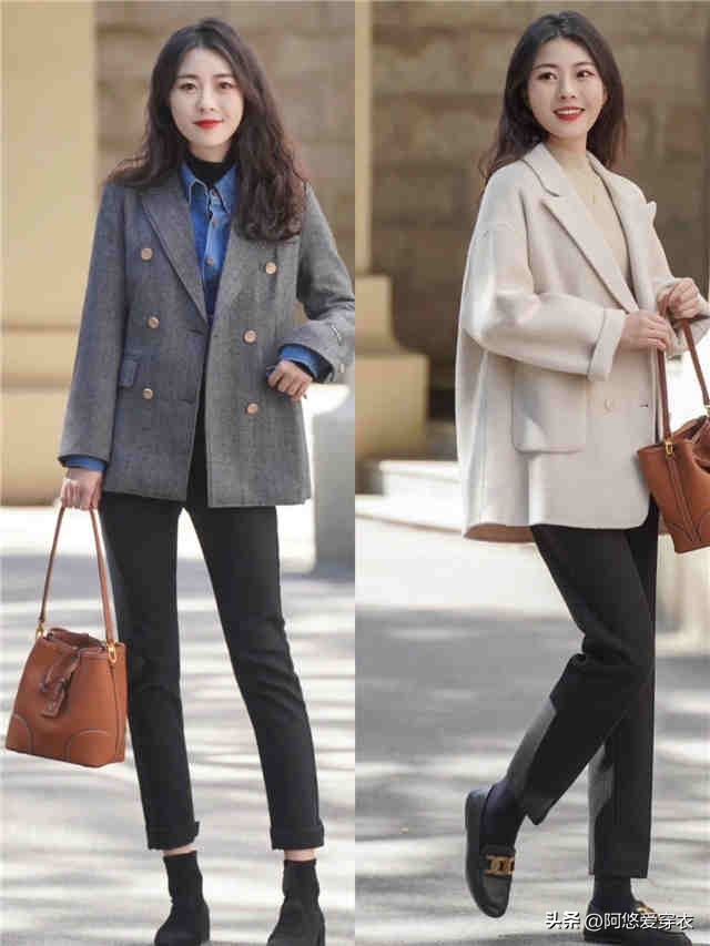 女裤子烟管裤收脚,最流行的收腿裤