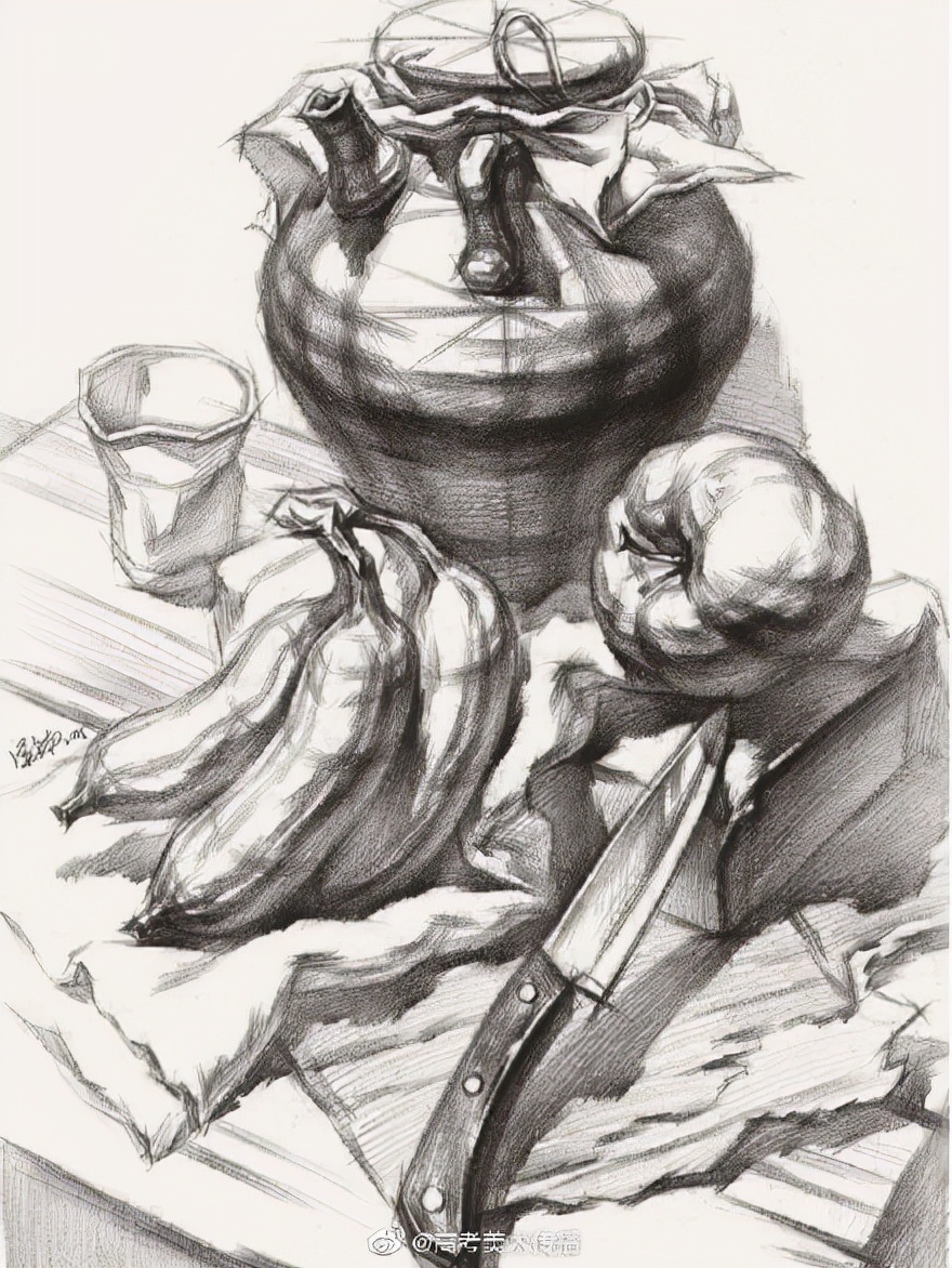 素描画面感细腻的诀窍,素描静物怎样才能有体积感