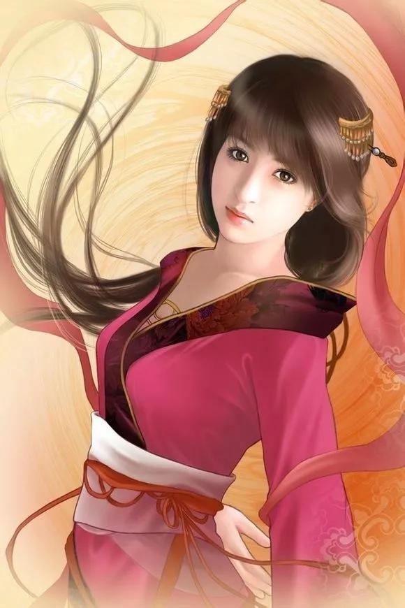 精美手绘手机壁纸古装演员,唐嫣古装高清壁纸