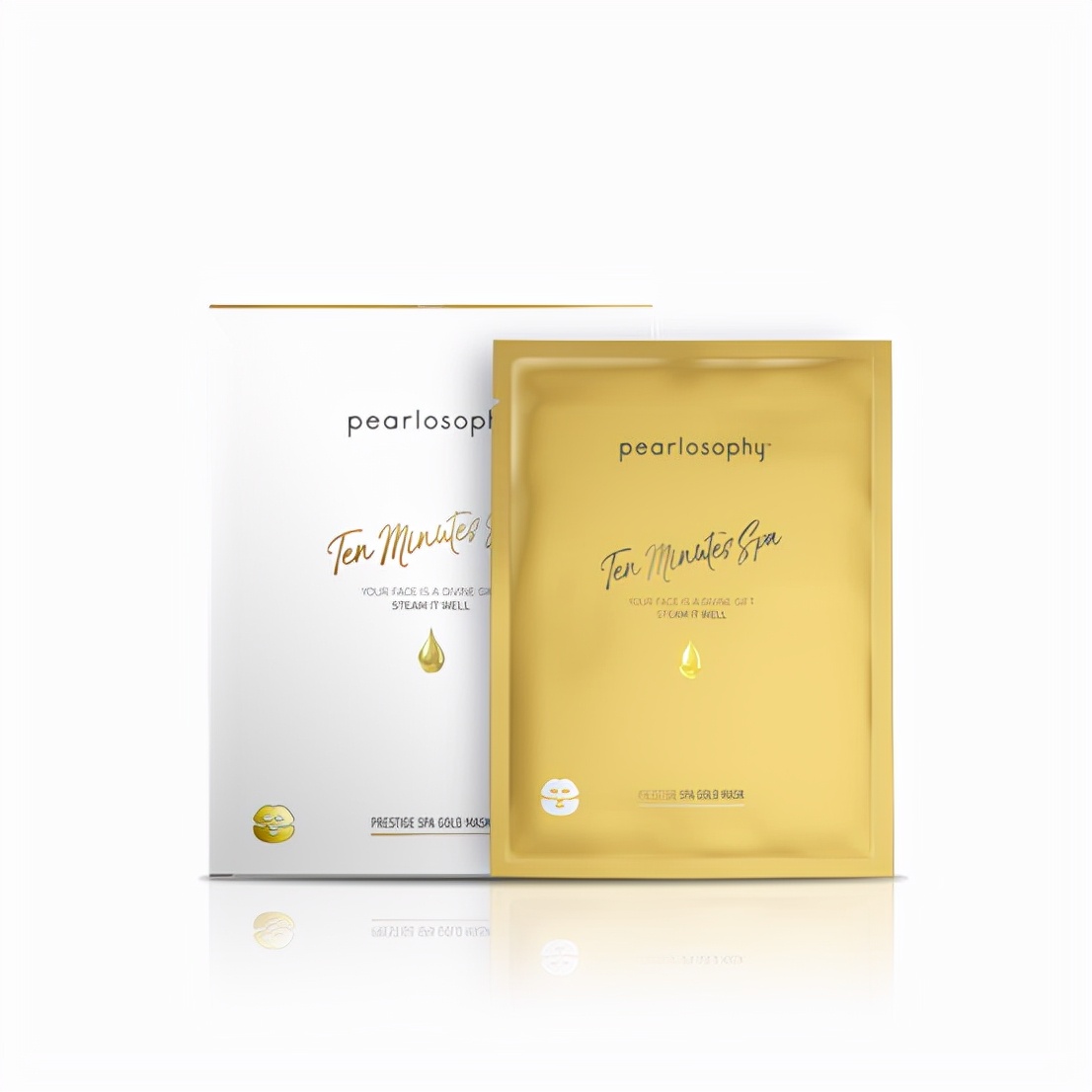 真珠美学金箔面膜老包装,珍珠美白淡斑面膜