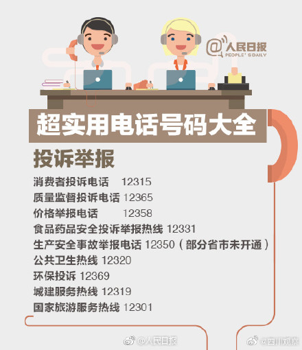 必备100个超实用电话号码,必备的100个电话