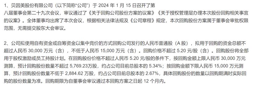 贝因美股票深度分析,贝因美回购股票是什么意思