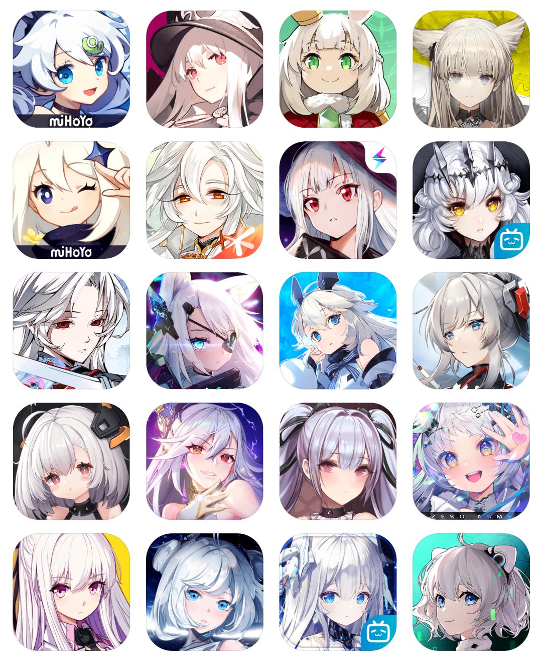 “左眼闭右眼睁，这一定是3D原创IP游戏”二次元游戏图标背后，都藏着什么秘密？｜葡萄视点