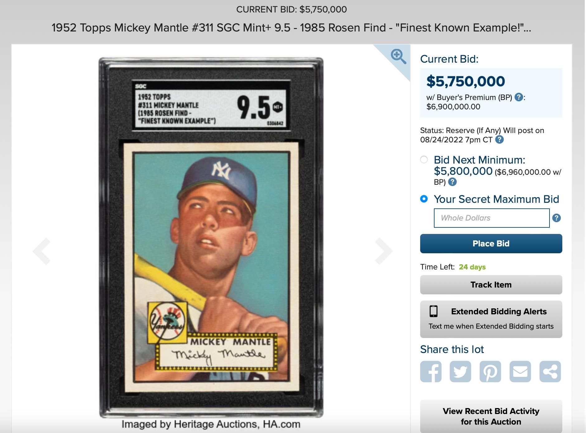 科比球星卡拍出高价,科比球星卡成交纪录