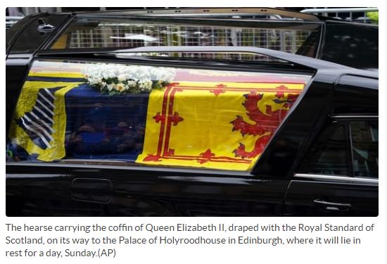 英国女王灵车为什么是奔驰,英女王灵车贴殡葬广告惹众怒
